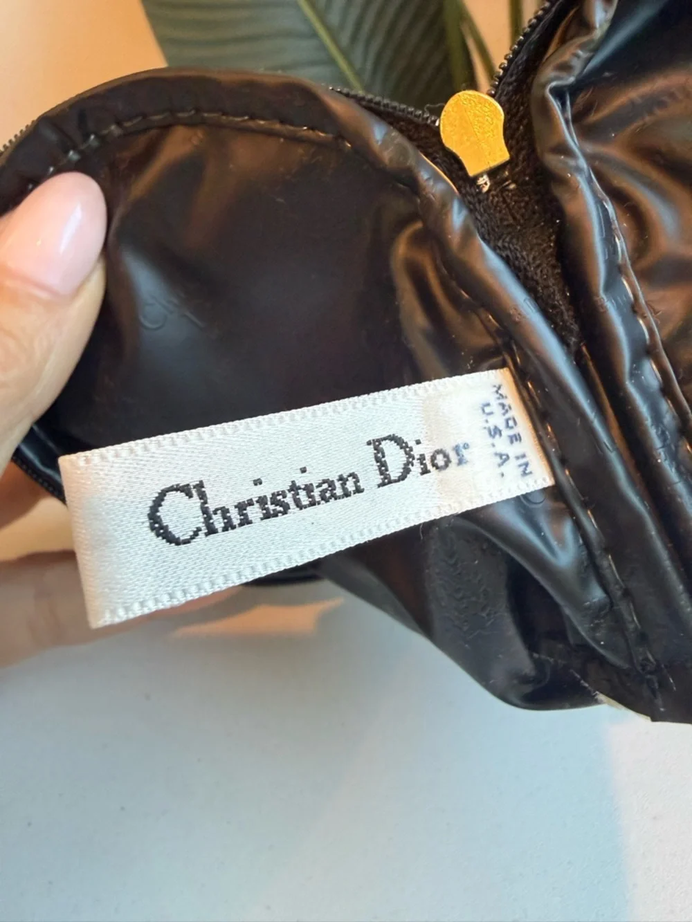 Christian Dior ‘Leopard Velvet Pouch’